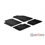 Original Gledring Passform Fußmatten Gummimatten 4 Tlg. - Fiat Bravo 2007->